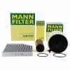 MANN-FILTER Filter, Innenraumluft CUK 2450 + &Ouml;lfilter HU 831 x + Luftfilter C 16 114/3 x