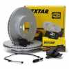 TEXTAR Bremsscheiben + Bremsbel&auml;ge + Wako BMW 3er E46 Z4 E85 vorne