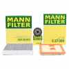 MANN-FILTER Filter, Innenraumluft CUK 26 010 + Luftfilter C 27 009 + Ölfilter W 712/95 Bild MANN-FILTER Filter, Innenraumluft CUK 26 010 + Luftfilter C 27 009 + Ölfilter W 712/95