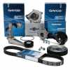 DAYCO Riemenspanner, Keilrippenriemen APV2465 + Umlenk-/Führungsrolle, Keilrippenriemen APV2978 + Riemenspanner, Keilrippenriemen APV3628 + Keilrippenriemen 6PK905S GEBA Wasserpumpe, Motorkühlung 30055