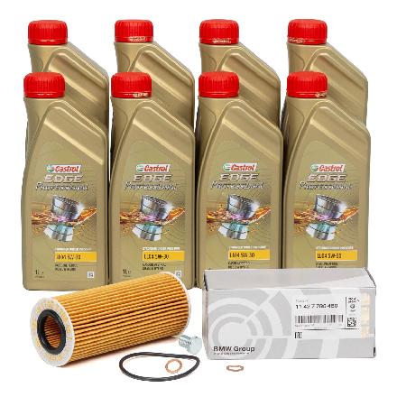 8L 8 Liter CASTROL EDGE BMW Longlife IV LL04 5W-30 + ORIGINAL BMW Ölfilter 11427788460