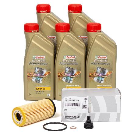 5L 5 Liter CASTROL EDGE BMW Longlife IV LL04 5W-30 + ORIGINAL BMW Ölfilter 11428593186