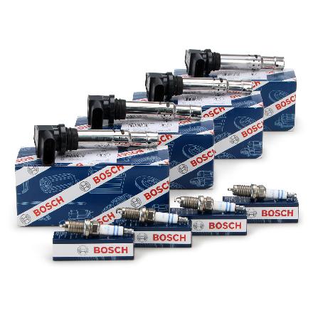 BOSCH Zündspule 0 986 221 023 + Zündkerze 0 242 240 665