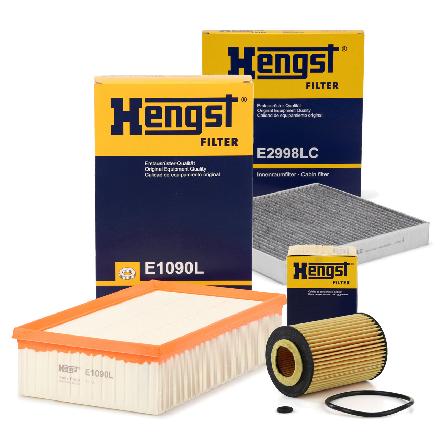 HENGST FILTER Filter, Innenraumluft E2998LC + Luftfilter E1090L + Ölfilter E340H D247