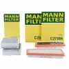 MANN-FILTER Luftfilter C 25 004 + Filter, Innenraumluft CUK 2646-2 + Luftfilter C 27 006