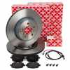 FEBI Bremsscheiben + Bremsbeläge + Sensor BMW 5er F11 Touring 520-535i 518-535d hinten