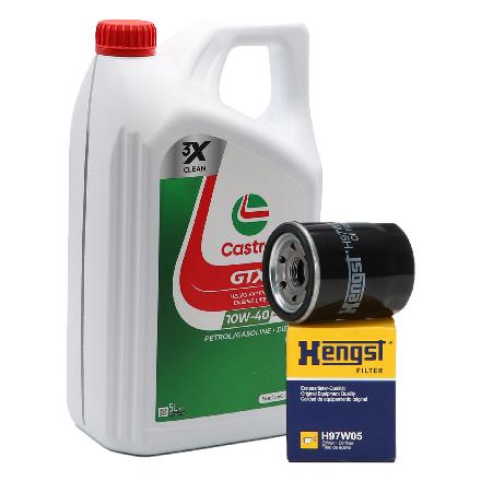 CASTROL Motoröl 15F8FC HENGST FILTER Ölfilter H97W05