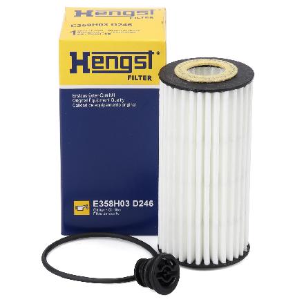 HENGST E358H03D246 Ölfilter + Schraube VW Golf 7 8 GTI / R Passat Tiguan Touran 1.8/2.0TSI