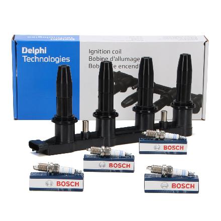 BOSCH Zündkerze 0 242 229 699 DELPHI Zündspule GN10234-12B1