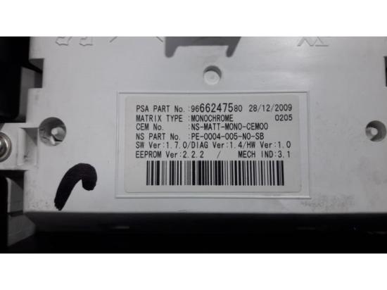 Instrumentenkombination Peugeot 3008 I 6103Y3 Bild Instrumentenkombination Peugeot 3008 I 6103Y3