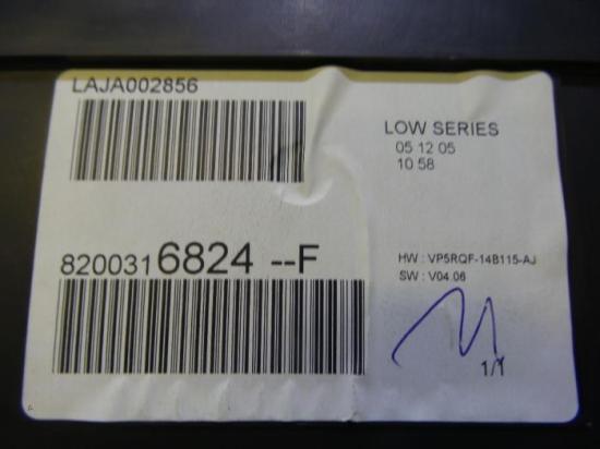 Instrumentenkombination Renault Clio III BR0/1, CR0/1 8200715178 Bild Instrumentenkombination Renault Clio III BR0/1, CR0/1 8200715178