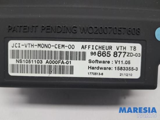 Headup-Display Peugeot 5008 I 96665877ZD Bild Headup-Display Peugeot 5008 I 96665877ZD