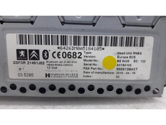 CD-Radio Peugeot 3008 I 96661984XT Bild CD-Radio Peugeot 3008 I 96661984XT