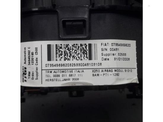 Airbag Fahrer Fiat Ducato Kasten 250 07354569620 Bild Airbag Fahrer Fiat Ducato Kasten 250 07354569620