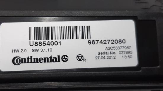 Steuergerät Heizung/Lüftung Citroen DS5 9674272080 Bild Steuergerät Heizung/Lüftung Citroen DS5 9674272080