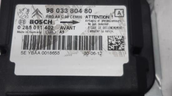 Steuergerät Airbag Peugeot 208 I CA, CC 9803380480 Bild Steuergerät Airbag Peugeot 208 I CA, CC 9803380480