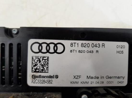 Heizungsbetätigung (Konsole) Audi A4 Avant 8K, B8 8T1820043A Bild Heizungsbetätigung (Konsole) Audi A4 Avant 8K, B8 8T1820043A