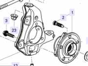 Achsschenkel links vorne SAAB 9-5 (YS3G) 13347468