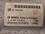 Anlasser 25194650 Opel Mokka/Mokka X SUV 1.4 Turbo 16V 4x2 (D14NET(Euro 6d-temp)) 2016-04