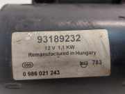 Anlasser 93189232 Opel Corsa C (F08/68) Schr?gheck 1.3 CDTi 16V (Z13DT(Euro 4)) 2004-01