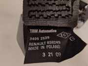 Sicherheitsgurt Links Hinten 34052539 Renault Clio III (BR/CR) Schrägheck 1.2 16V 75 (D4F-740) 2009-06