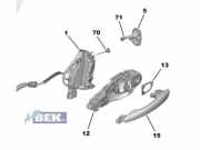 Klappenschlosszug Peugeot 208 II UB, UP, UW, UJ 9829285280