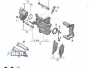 Bremszange links hinten VW Golf VII 5G 8V0615423D