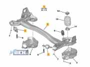 Hinterachse komplett Peugeot 3008 II MC, MR, MJ, M4 9833974880