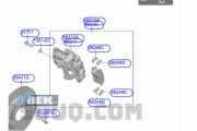Bremszange links hinten Hyundai Tucson IV NX4A, NX4E 58210CZ600