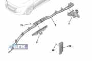 Airbag Dach links Peugeot 208 II UB, UP, UW, UJ 9827991480