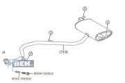 Endschalldämpfer Toyota Corolla Schrägheck E21 174300T510