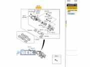 Bremszange links hinten Kia Niro I DE 58210K4100