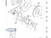 Bremszange links hinten Volvo V90 II 235 36003032