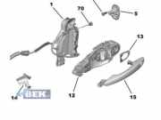 Klappenschlosszug Peugeot 208 II UB, UP, UW, UJ 9829285080