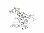 Hinterachse komplett Mitsubishi ASX GA 4100A294
