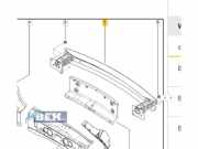 Stoßstangenträger hinten Renault Zoe BFM 756104427R