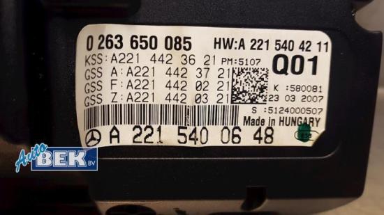 Drehzahlmesser Mercedes-Benz S-Klasse W221 A2215400648 Bild Drehzahlmesser Mercedes-Benz S-Klasse W221 A2215400648