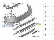 Stoßstange hinten Audi A3 Limousine 8V 8V5807434A