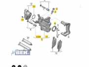 Bremszange rechts hinten VW Caddy V Kasten SBA, SBH 5WA615424