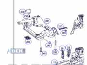 Vorderachsträger Mercedes-Benz GLC Coupe C253 A2536208500