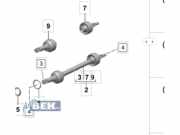 Antriebswelle rechts hinten Porsche Taycan Sport Turismo Y1C 9J1501202A