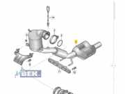 Katalysator ohne Lambdasonde Audi A1 8X 6C0254501FX