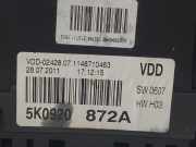 Tachoeinheit Kmh 5K0920872A Volkswagen Golf VI Variant (AJ5/1KA) Kombi 1.6 TDI 16V 105 (CAYC) CAYC
