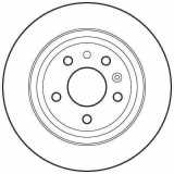 Bremsscheibe Hinten 5391537 Saab BERLINA 2.3 T Linear 220 CV / 162 KW