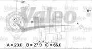 Lichtmaschine 7700431943 Renault MEGANE I FASE 2 CLASSIC (LA..) 1.9 D RT 64 CV / 47 KW