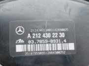 Bremskraftverstärker A2124302230 Mercedes-Benz E (W212) Limousine E-300 BlueTec Hybrid V6 24V (OM651.924)