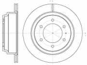Bremsscheibe Hinten 97034036 Opel Monterey Geländewagen 3.0 Di 16V (4JX1)
