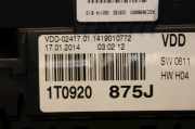 Tacho 1T0920875J Volkswagen Touran (1T3) Gro?raumlimousine 2.0 TDI 16V 140 (CFHC) 2014-05 CFHC