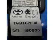 Sicherheitsgurt rechts hinten Toyota Yaris P1 733600D011