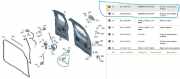Scharniere 824302977R Mercedes-Benz Citan (420.6) Van 1.5 110 CDI (OM608.915(K9K-U8))